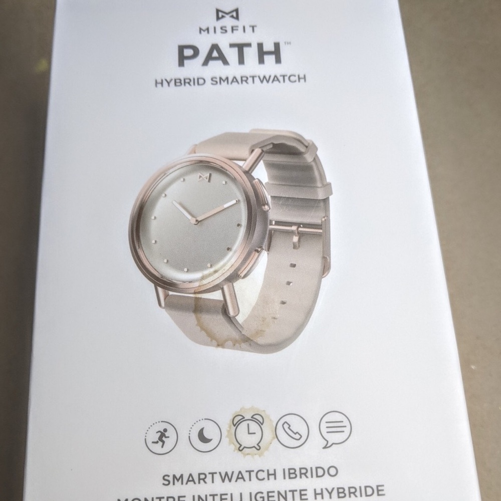MISFIT PATH HYBRID SMARTWATCH -ROSE TONE w BEIGE